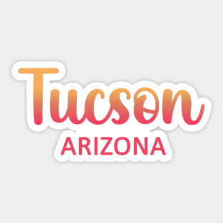 Tucson Arizona map  Arizona tourism Tucson AZ Sticker